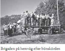 Brigaden p&aring; hemv&auml;g efter b&ouml;nsk&ouml;rden