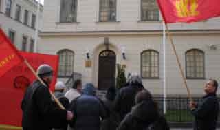 Demonstration f&ouml;r solidaritet med KSM